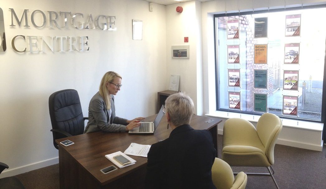 Mortgage advice consultation at the Sheffield office