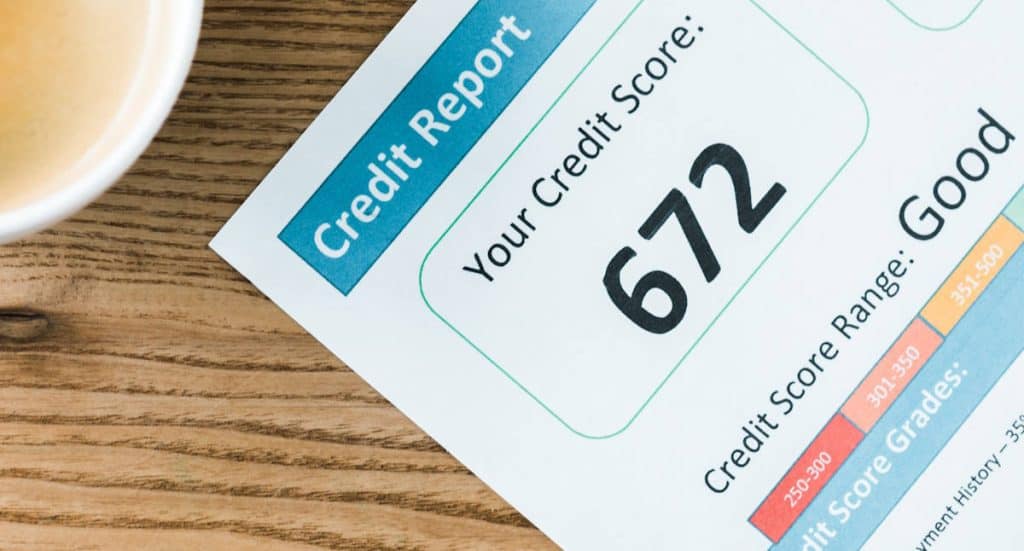 Credit score report